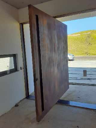 Foto 1 - Porta pivotante em aço corten whats 11 95488-6220