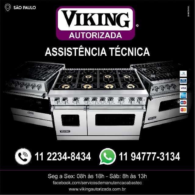 Manutenção eletrodomésticos viking - zona sudoeste